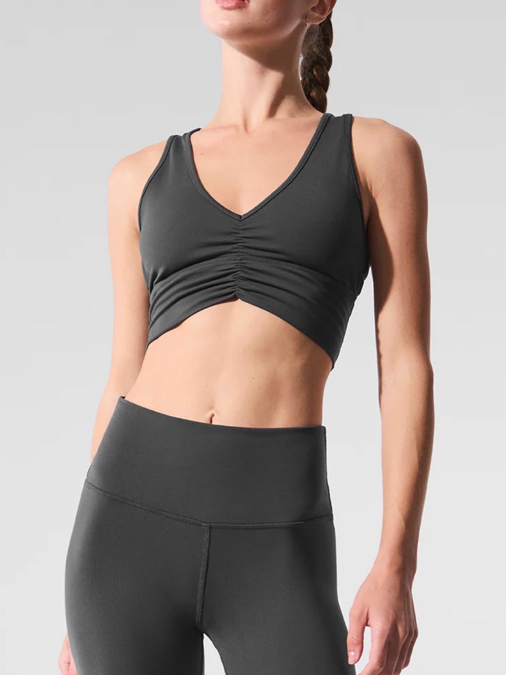 ALO Yoga Charcoal Gray Wild Thing Bra